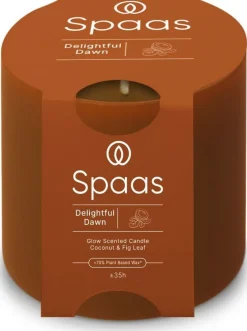 Spaas geurkaars Essential collection Delightful Dawn oranje 35 uur D 7 H 7 cm