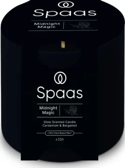 Spaas geurkaars Essential collection Midnight Magic blauw 35 uur D 7 H 7 cm