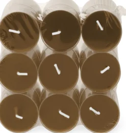 Spaas geurkaars Essential collection Warm Wonder bruin 4,5 uur D 3,5 H 1,6 cm 18 stuks