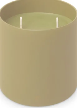 Spaas geurkaars Essential collection Shimmering Smile beige 55 uur D 10 H 10 cm