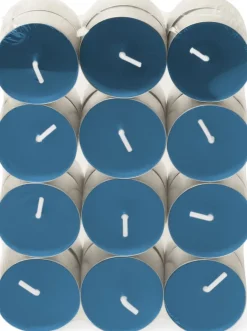Spaas geurkaars Essential collection Soft Sunrise blauw 4,5 uur D 3,9 H 1,6 cm 24 stuks