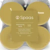 Spaas geurkaars Essential collection Shimmering Smile beige 10 uur D 6 H 2,1 cm 8 stuks