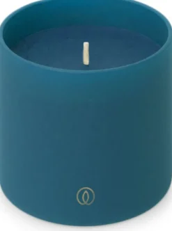 Spaas geurkaars Essential collection Soft Sunrise blauw 35 uur D 7 H 7 cm