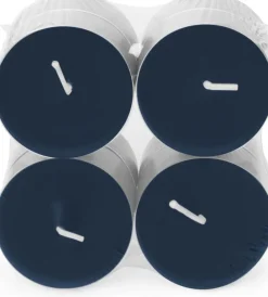 Spaas geurkaars Essential collection Midnight Magic blauw 10 uur D 6 H 2,1 cm 8 stuks