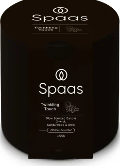 Spaas geurkaars Essential collection Twinkling Touch groen 55 uur D 10 H 10 cm