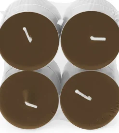 Spaas geurkaars Essential collection Twinkling Touch bruin 10 uur D 6 H 2,1 cm 8 stuks