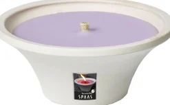 Spaas kaars in pot Denny paars D 17,5 H 7,5 cm