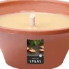 Spaas kaars ivoor D 15 H 6,5 cm