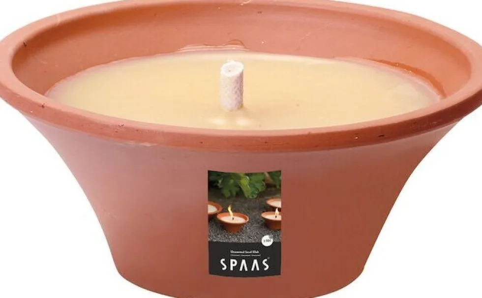 Spaas kaars ivoor D 15 H 6,5 cm