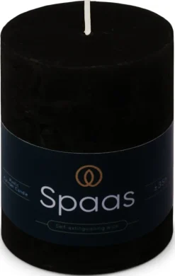 Spaas stompkaars Essential collection zwart 35 uur D 7 H 9,5 cm