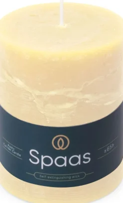 Spaas stompkaars Essential collection crème 65 uur D 8 H 11 cm