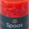 Spaas stompkaars Essential collection rood 35 uur D 7 H 9,5 cm