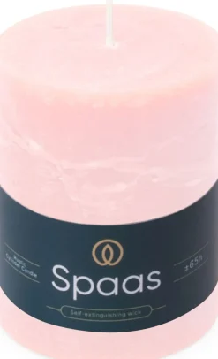 Spaas stompkaars Essential collection roze 65 uur D 8 H 11 cm