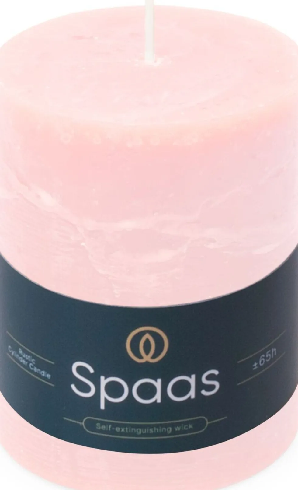 Spaas stompkaars Essential collection roze 65 uur D 8 H 11 cm