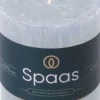 Spaas stompkaars Essential collection lichtblauw 25 uur D 7 H 7 cm