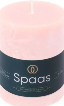 Spaas stompkaars Essential collection roze 35 uur D 7 H 9,5 cm