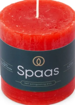 Spaas stompkaars Essential collection rood 25 uur D 7 H 7 cm