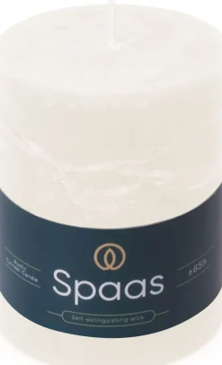 Spaas stompkaars Essential collection wit 65 uur D 8 H 11 cm