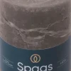 Spaas stompkaars Essential collection donkergrijs 65 uur D 8 H 11 cm