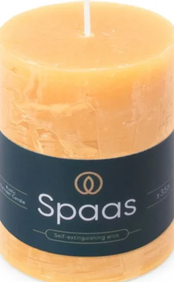 Spaas stompkaars Essential collection beige 35 uur D 7 H 9,5 cm