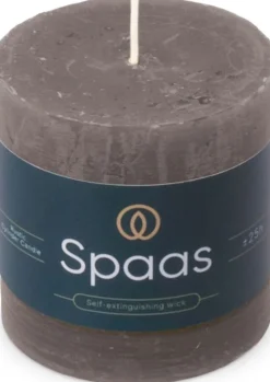 Spaas stompkaars Essential collection donkergrijs 25 uur D 7 H 7 cm