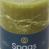 Spaas stompkaars Essential collection olijf 65 uur D 8 H 11 cm