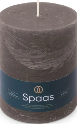 Spaas stompkaars Essential collection donkergrijs 95 uur D 10 H 13 cm