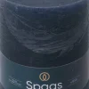 Spaas stompkaars Essential collection blauw 95 uur D 10 H 13 cm