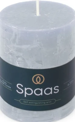 Spaas stompkaars Essential collection lichtblauw 35 uur D 7 H 9,5 cm