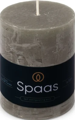 Spaas stompkaars Essential collection grijs 35 uur D 7 H 9,5 cm