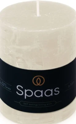 Spaas stompkaars Essential collection wit 35 uur D 7 H 9,5 cm