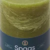 Spaas stompkaars Essential collection olijf 95 uur D 10 H 13 cm