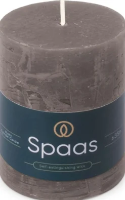 Spaas stompkaars Essential collection donkergrijs 35 uur D 7 H 9,5 cm