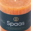 Spaas stompkaars Essential collection oranje 25 uur D 7 H 7 cm