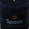 Spaas stompkaars Essential collection blauw 25 uur D 7 H 7 cm