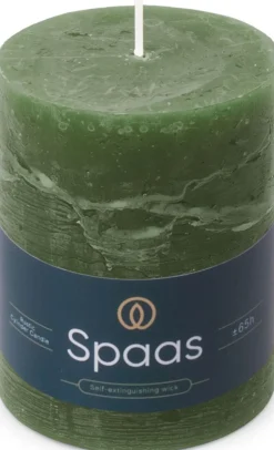 Spaas stompkaars Essential collection groen 65 uur D 8 H 11 cm