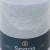 Spaas stompkaars Essential collection lichtblauw 95 uur D 10 H 13 cm