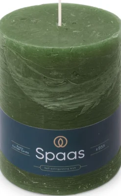Spaas stompkaars Essential collection groen 95 uur D 10 H 13 cm