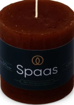 Spaas stompkaars Essential collection bordeaux 25 uur D 7 H 7 cm