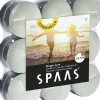 Spaas waxinelichten Canny ginger love wit 4,5 uur 18 stuks D 11,8 H 3,2 cm
