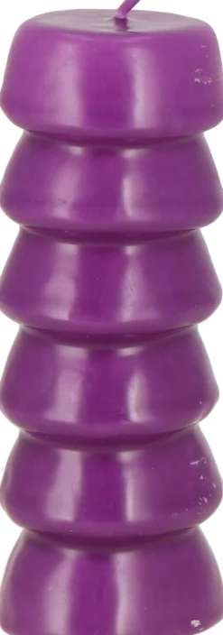 Stompkaars Artistic donkerpaars 35 uur D 6 H 17 cm