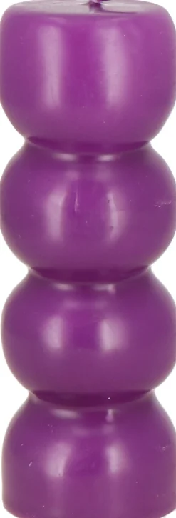 Stompkaars Artistic form donkerpaars 35 uur D 5,5 H 16 cm