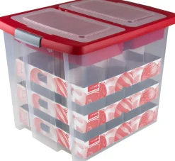 Sunware Nesta kerstballen opbergbox en trays voor 48 kerstballen 48 x 36,5 x 36,5 cm
