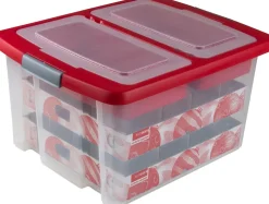 Sunware Nesta kerstballen opbergbox en trays voor 32 kerstballen 48 x 35,5 x 24,5 cm