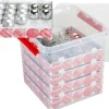 Sunware Q-Line kerstballen opbergbox en trays voor 125 kerstballen 40 x 40 x 40 cm