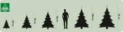 Triumph Tree kunstkerstboom Romagne met 224 lampjes warm wit D 130 H 185 cm