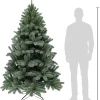 Triumph Tree kunstkerstboom Jewel blauw met 160 lampjes warm wit D 116 H 185 cm