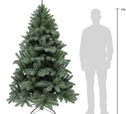 Triumph Tree kunstkerstboom Jewel blauw met 160 lampjes warm wit D 116 H 185 cm