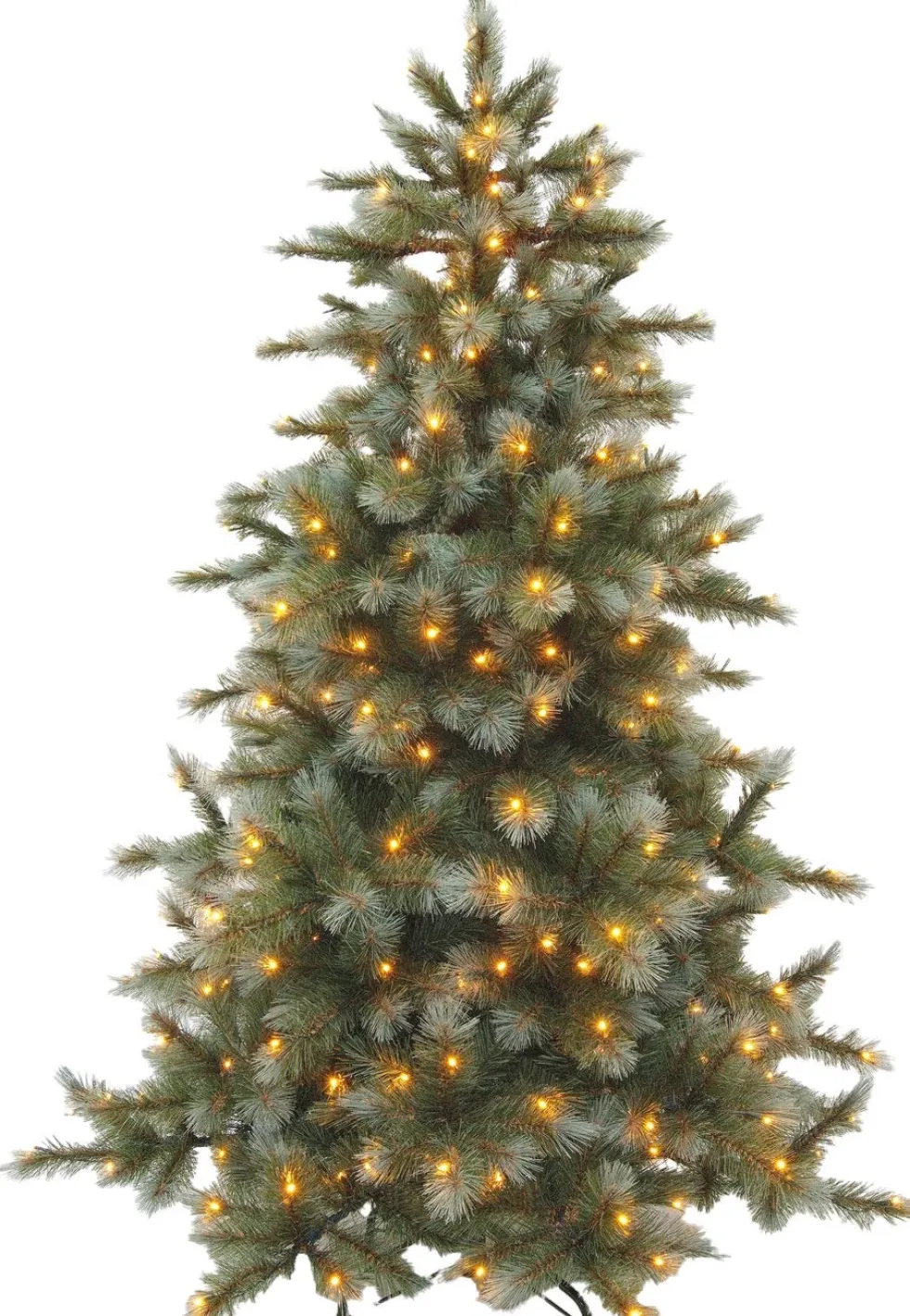 Triumph Tree kunstkerstboom Wyoming blauw met 184 lampjes warm wit D 117 H 155 cm