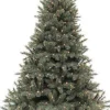Triumph Tree kunstkerstboom Romagne blauw met 96 lampjes warm wit D 99 H 120 cm